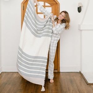 Imani Collective Woven Throw Blanket - Slate